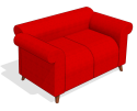 sh_Sofa 2 Lugares Multicor Parametrico Vermelho